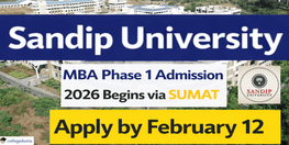 Sandip University MBA Phase 1 Admission 2026 Begins via SUMAT Apply by February 12